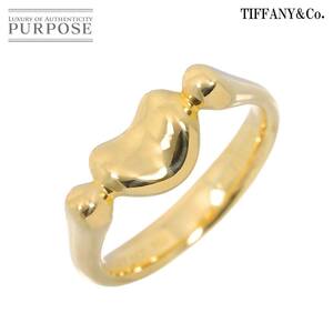 ティファニー TIFFANY&Co. ビーン 7.5号 リング K18 YG イエローゴールド 750 指輪 Ring 90244473