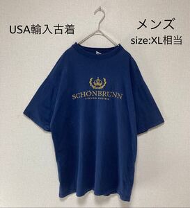 ★早い者勝ち破格SALE★ USA輸入古着 ドイツ シェーンブルン宮殿 ロゴTシャツ XL相当