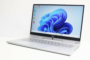 1円スタート ノートパソコン 2in1PC Windows11 WPS office搭載 NEC VersaPro VKT16G 第8世代 Core i5 SSD256GB メモリ8GB 13.3 カメラ