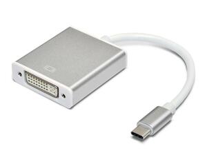 USB3.1-C 変換アダプター Type-C to DVI 変換アダプター 4K 解像度 対応 (タイプCオス-DVIメスアダプター)