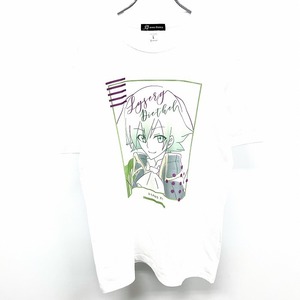 アルマビアンカ 【新品】arma bianca Tシャツ SHAMAN KING シャーマンキング リゼルグダイゼル lette-graph 丸首 半袖 綿100% L 白 メンズ