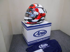 新品　Arai　ASTRO-GX　FACE　レッド　Ｌサイズ　59-60ｃｍ　アストロGX　フェイス　赤　アライ　フルフェイス