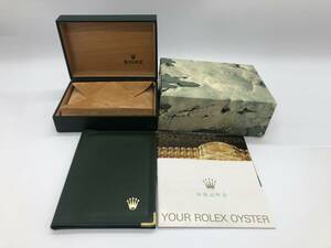 【23695】★純正美品★ ロレックス ROLEX オイスター OYSTER 木製ケース 外箱 取扱説明書 付属品 グリーン 外箱・木箱とも角潰れなし 