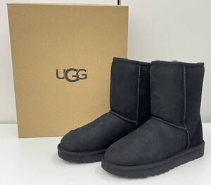 i5648HI UGG アグ Classic Short 2 ムートンブーツ ブラック US5(22cm) 1016223 クラシックショート2 黒 未使用 保管品