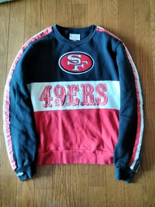 古着 90s NFL San Francisco 49ers フォーティナイナーズ パッチ スウェット トレーナー sサイズ 古着 ネオビンテージ mitchell&ness 