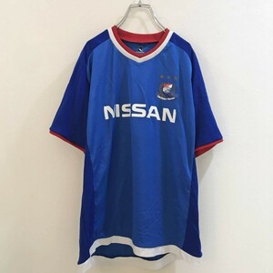 ◆お洒落な逸品◆J.LEAGUE/ｊリーグ半袖 横浜F・マリノス サッカー ユニフォーム NISSAN ブルー 青 メンズ M ON1587