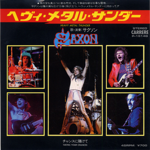 DS792■サクソン/SAXON■ヘヴィ・メタル・サンダー(EP)日本盤白ラベル