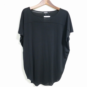 #snc DKNY ダナキャラン DONNAKARAN カットソー S 黒 半袖 レディース [760308]