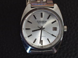 ヴィンテージ レア物 シチズン CITIZEN デイト 自動巻 17石 品番: 4-821505E 管理No.14734