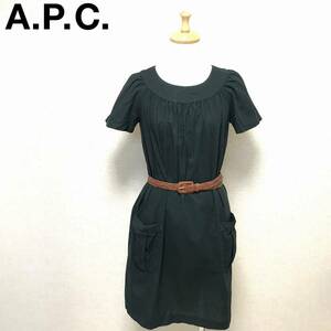 A.P.C. ワンピ 黒ブラック レディースS ウクライナ製 アーペーセー APC 1904-188