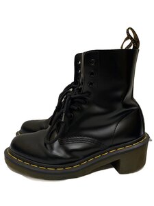 Dr.Martens◆CLEMENCY/8ホール/レースアップブーツ/24cm/BLK