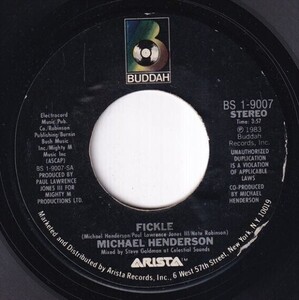 Michael Henderson - Fickle / Fickle (Instrumental Version) (A) SF-M524