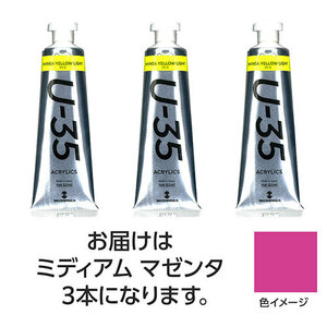 ターナー色彩 U35 ミディアムマゼンタ60ml 3個 TURNER108739 /l