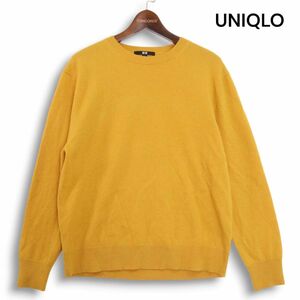 UNIQLO ユニクロ 秋冬★ 高級 カシミヤ100% クルーネック ニット セーター Sz.L レディース　K4T01568_A#K