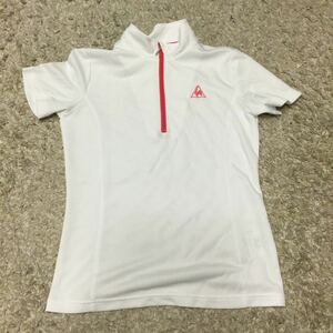 超お値打ち出品 入手困難品　Le cop sportif Lady‘s 1/3ジップストレッチポロシャツ　Sサイズ　新品タグ無し試着のみになります。