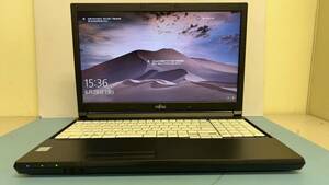 中古ノートパソコン★Windows10★Fujitsu Core i5-7300U/@2.70GHz/8GB/SSD 128GB/15インチ以上★