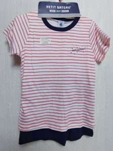 未使用 110cm 5歳　プチバトー　パジャマ　コットン　綿100%　PETIT BATEAU フランス　パリ