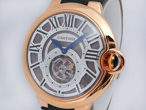 ★Cartier★カルティエ　バロンブルー フライング トゥールビヨン K18RG 最高級腕時計　希少美品！！入手困難！！