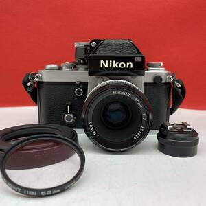 □ 使用数回 Nikon F2 フォトミック DP-1 フィルムカメラ 一眼レフカメラ ボディ NIKKOR 50mm F2 シャッター、露出計OK ニコン