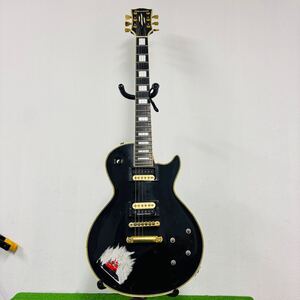 01 EDWARDS Black Les Paul Custom エドワーズ レスポールカスタム Duncan ダンカン　ジャンク　送:180