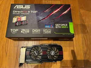 ASUS GTX660 GDDR5 2GB GTX660 TI-DC2-2GD5 グラフィックボード