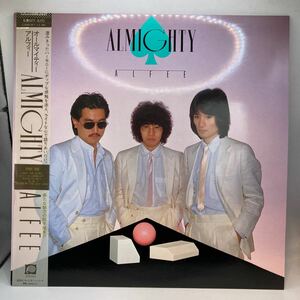 再生良好 LP レコード 帯 ALFEE アルフィ ALMIGHTY オールマイティー