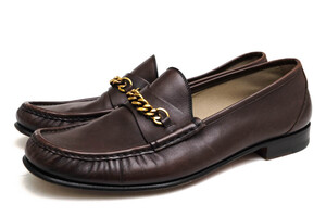 TOM FORD トムフォード ビットローファー YORK CHAIN LOAFER カーフ 牛革 ヨークチェーン レザーソール スリッポン