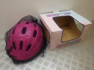 こども用　自転車ヘルメット　ピンク　Sサイズ　52-53cm