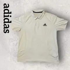 adidas アディダス メンズ ポロシャツ（2XL）白 ゴルフ スポーツ