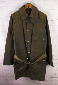 FJ25999 ビンテージ Barbour バブアー 80s ソルウェイジッパー オイルドジャケット 1ワラント 80年製 イングランド製 ブラウン系 C38/97CM