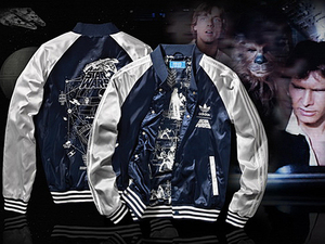 【国内正規品】 新品未使用 【ADIDAS ORIGINALS x STAR WARS】 SATIN JACKET アディダス スター ウォーズ サテン ジャケット スカジャン M