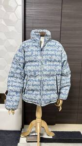 シュプリーム ファット ティップ ジャカード デニム パファー ジャケット　サイズM　Supreme Fat Tip Jacquard Denim Puffer M