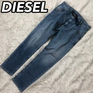 DIESEL ディーゼル KROOLEY-Y-T クルーリー デニムパンツ ジーンズ G ズボン スウェット W34 ブルー ビッグシルエット オーバサイズ メンズ