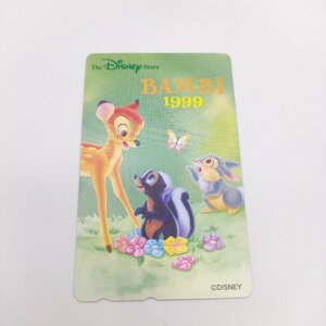 【未使用】Disney STORE ディズニー ストア 5000枚限定 テレホンカード テレカ 50度数 記念テレカ BAMBI バンビ 希少品 レア S853-1