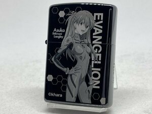 送料無料 エヴァンゲリオン新劇場版ZIPPO アスカ/ブラックチタンコート