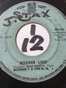 1966 BOOKER T. & THE MG’S BOOKER-LOO / MY SWEET POTATO 両面VG++