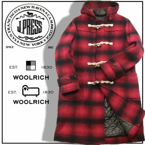 新品 【J.PRESS × WOOLRICH】 Jプレス 定価9万7900円 【ウールリッチ】 中綿入 ダッフルコート M ジェイプレス 秋冬 ★281719