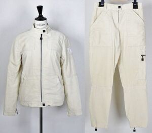 03A CHANEL SPORTS jacket size 38 pants size36 シャネル コーデュロイ 中綿 ジャケット パンツ セットアップ b8989