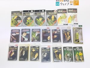 ダイワ TDスピナーベイト R 1/2oz、ティムコ スーパー1/2スピン 1/2oz、がまかつ マイクロスピン 3/8oz 他 計20点 未使用品