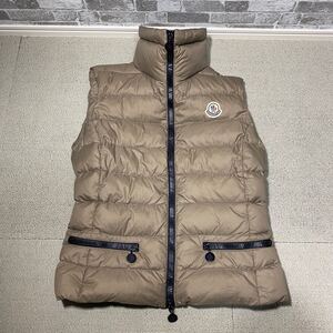 ★良品★MONCLER モンクレール GAELLE GILET ガエルジレ ダウンベスト ベルト付き レディース サイズ0