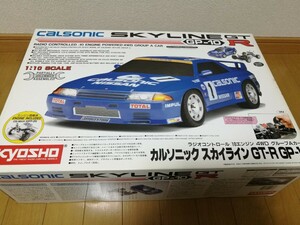 【当時物】京商 1/10 10エンジン 4WD グループAカー カルソニック スカイライン GT-R GP10 No.3077 新品 エンジン搭載済 ラジコン 絶版