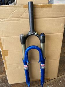 サスペンションフォーク SID RACE CARBON ロックショックス　9ミリQR ディスク&Vブレーキ対応　カーボンコラム　動きます。 ROCKSHOX