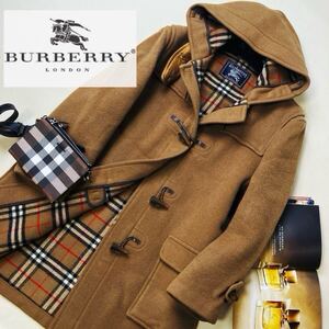 良好　希少モデル◎speciality duffle!参考価格20万●BURBERRY ●イギリス製〜ウールダッフルコート バーバリーコート レディース /h1.g24