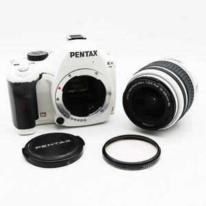 PENTAX ペンタックス K-X デジタル一眼レフカメラ ホワイト レンズキット 中古並品