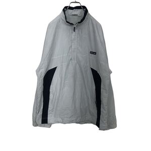 ellesse フリースジャケット XL 水色 エレッセ アウタージャケット スポーツ ハーフジップ 裏メッシュ 古着卸 アメリカ仕入 t2111-3091