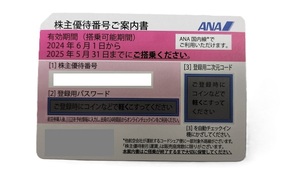 ANA 全日空 株主優待券 1枚 2025年5月31日搭乗まで有効 (番号通知 対応可能です) 