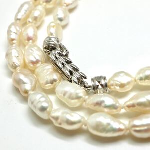 1円〜!!《本真珠ネックレス》N 約22.4g 約58.5cm pearl necklace jewelry パール ジュエリー CE0/DA0.M502