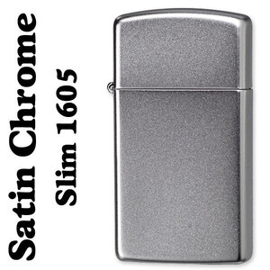 【ZIPPO】SLIM SATIN CHROME1605【ネコポス対応可】