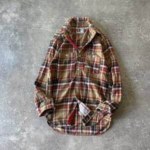 ENGINEERED GARMENTS エンジニアードガーメンツ チェック 長袖シャツ ネルシャツ 山ポケ USA製 コットン メンズ (XS) 黄土色系