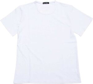 送料無料■クラシック サーマル ワッフル クルーネック Tシャツ 白/LL コットン 春夏 伸縮 ストレッチ カジュアル カットソー